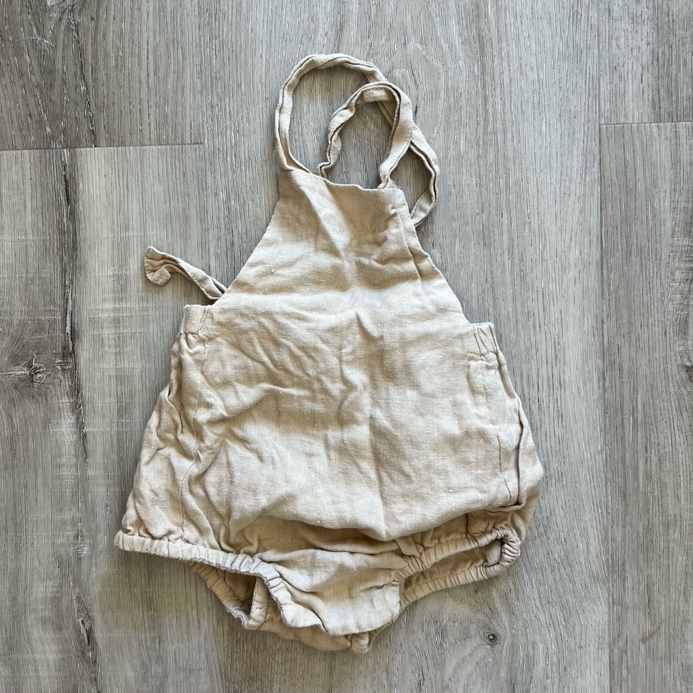The Simple Folk Linen Romper