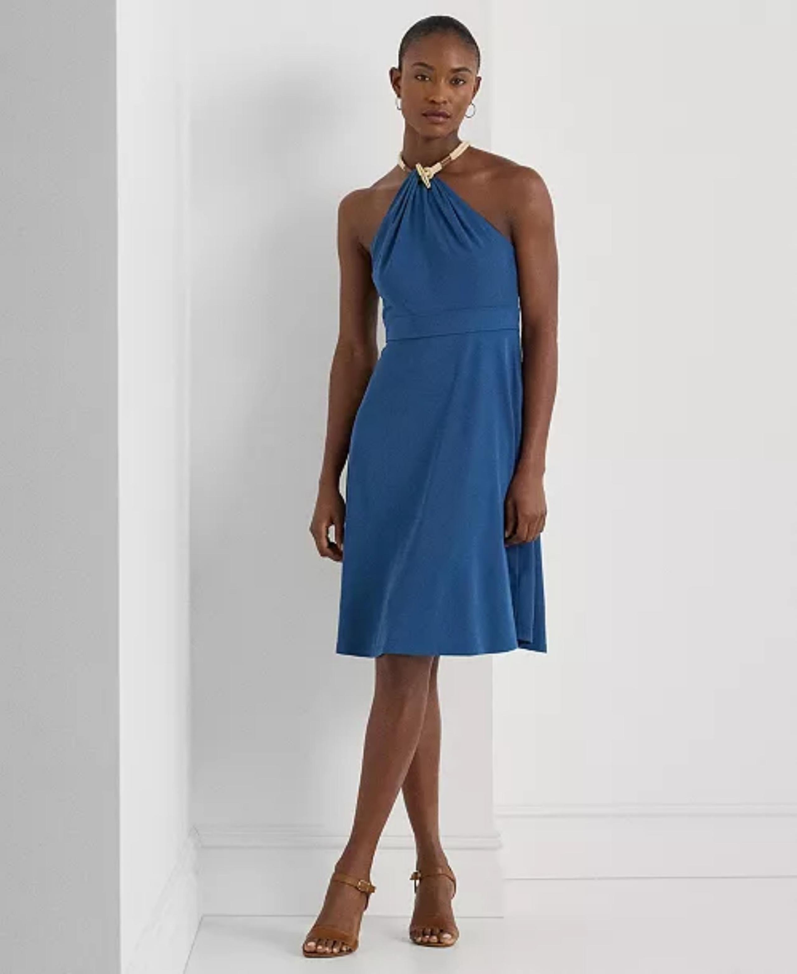 Lauren Ralph Lauren
Women's Stretch Jersey Halter Dress sz2 $185