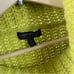 Banana Republic Italian Yarn Mixed Stitch Lime Bright Green Cowl Ribbed Sweater