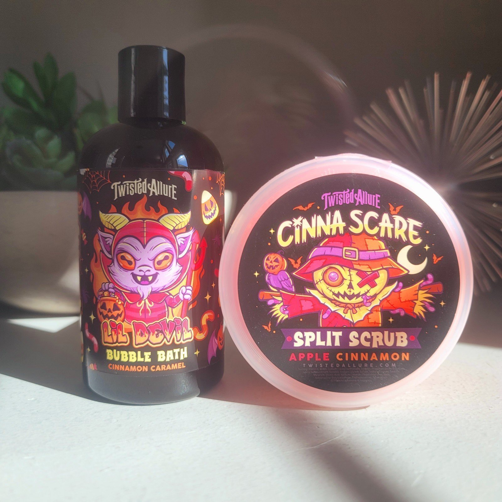 Twisted Allure Cinna Scare Split Scrub + Lil Devil Bubble Bath