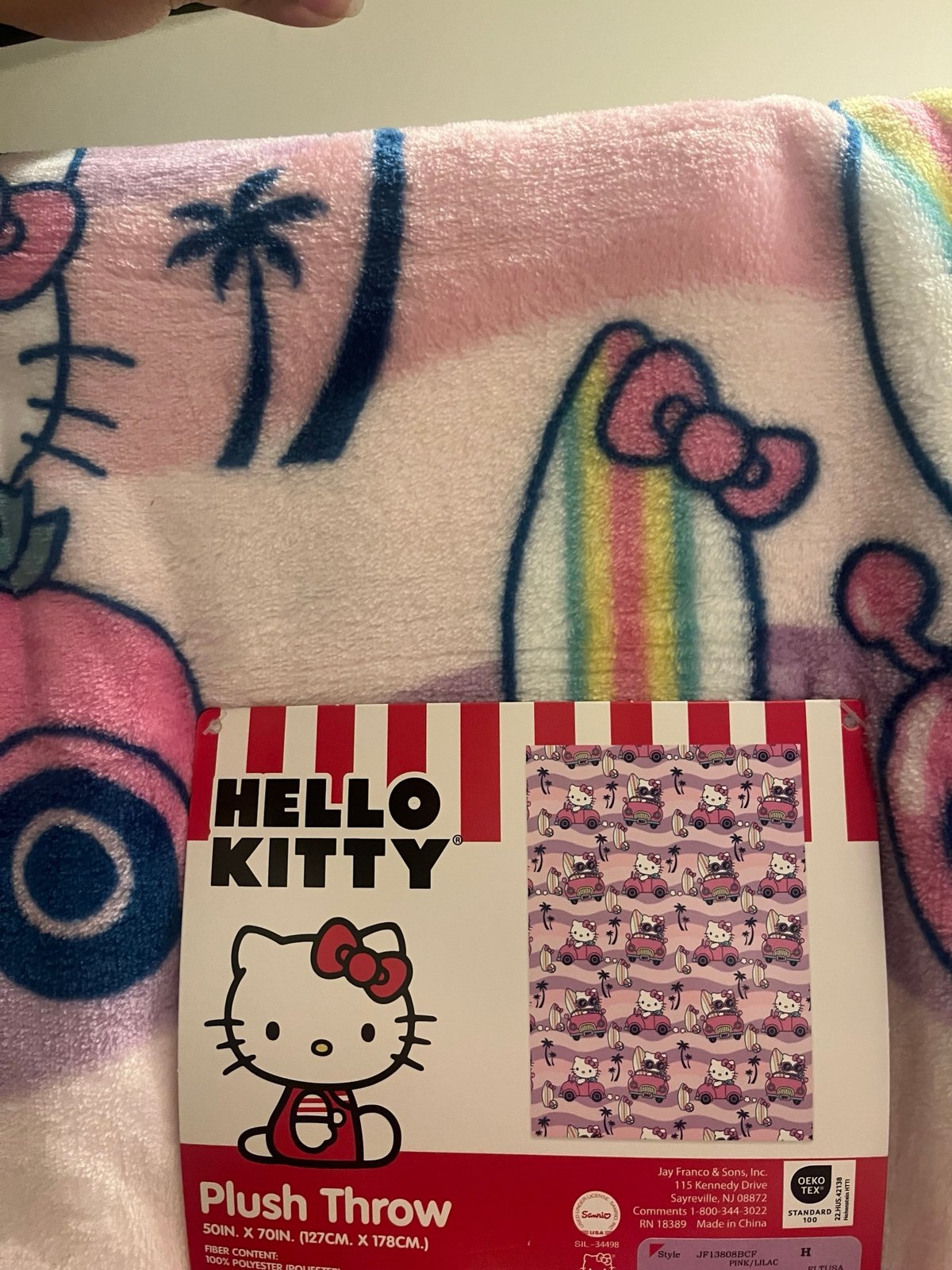 Hello Kitty Summer Throw Blanket