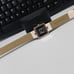 Pierre Cardin 28mm Ladies Square case Yellow Gold White Roman# Dial Crystal NEW