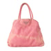 Prada pink Tessuto city nylon vintage triangle logo tote bag