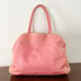 Prada pink Tessuto city nylon vintage triangle logo tote bag