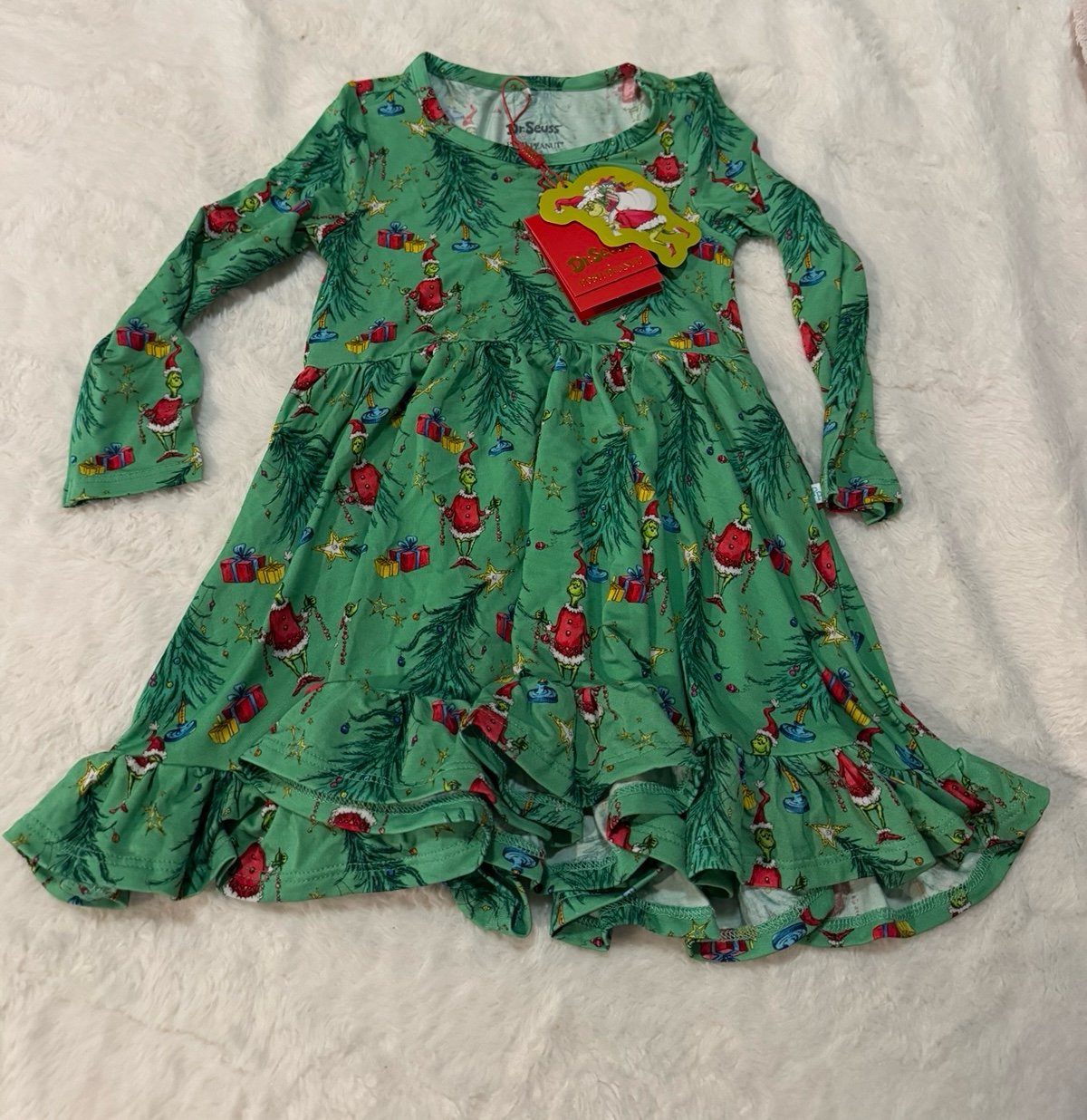 Posh peanut Grinch twirl NWT 2T
