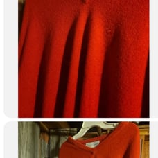 XL Red Vintage Oscar De La Renta Soft Mens Sweater