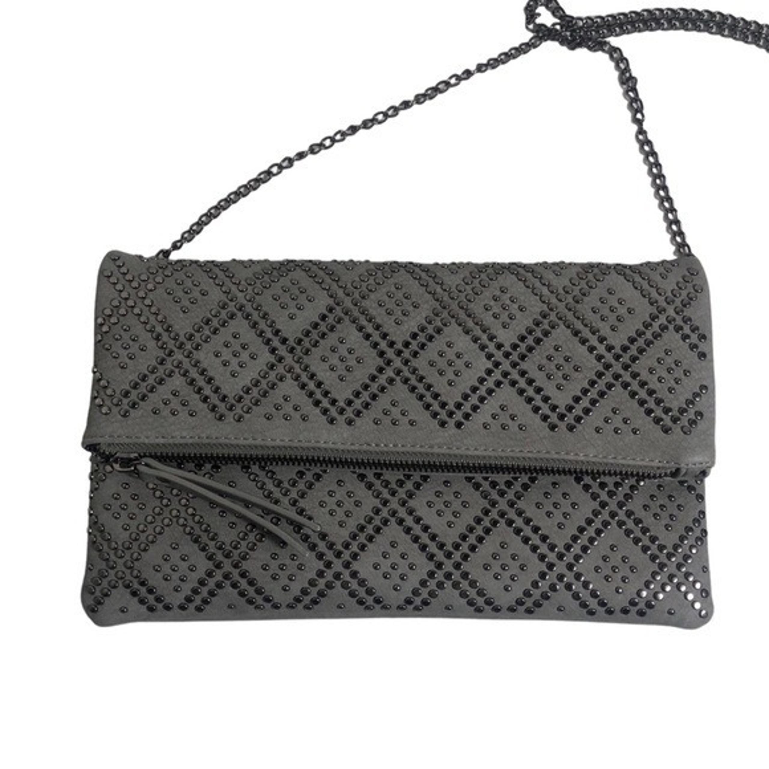 Antik Kraft gray studded crossbody bag
