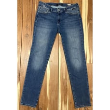 MAVI Emma Slim Boyfriend Mid Rise Medium Wash Denim Blue Jeans 31/32 Actual 35 W