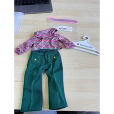 N208 American girl doll Ivy meet outfit jean pants jeans top