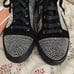 Leather High Top Crystal Embellished Sneaker Sz 8 | 38 Le Stilla
