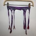 NWT AGENT PROVOCATEUR GARTER BELT PURPLE GREEN PINK SZ 2 XS