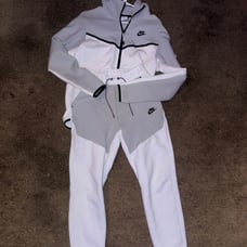 Nike Tech Fleece Set Mens XS Smoke Grey/White