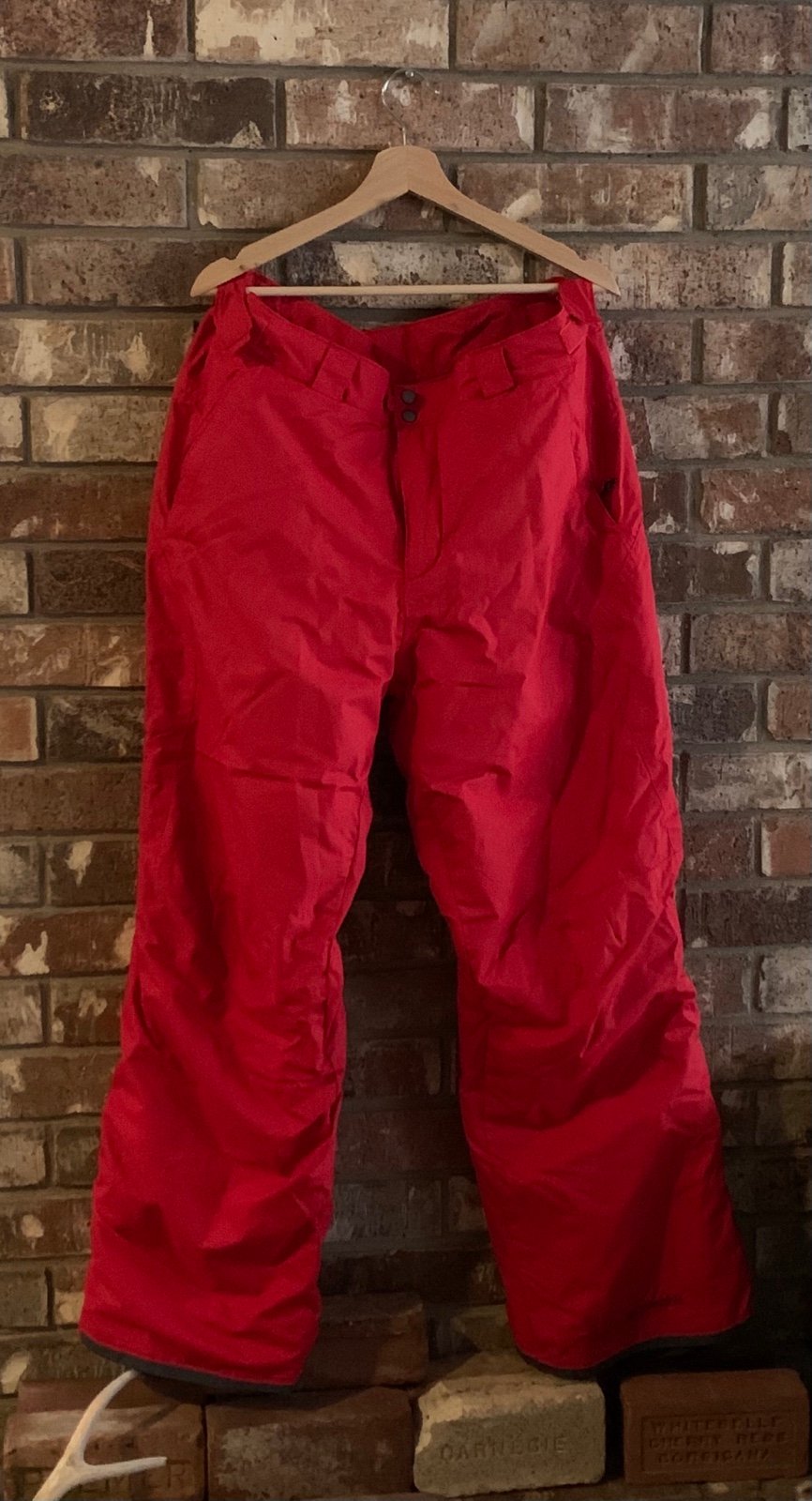 Columbia Omni-Tech fully lined, weatherproof snow pants, XL with zipper pockets