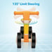 Baby Balance Bike, Baby Walker Riding Toys for 9-24 Months Boys Girls, (Yellow)