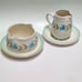Vintage Franciscan TULIP TIME serving pieces Gravy Boat, creamer, bread plate