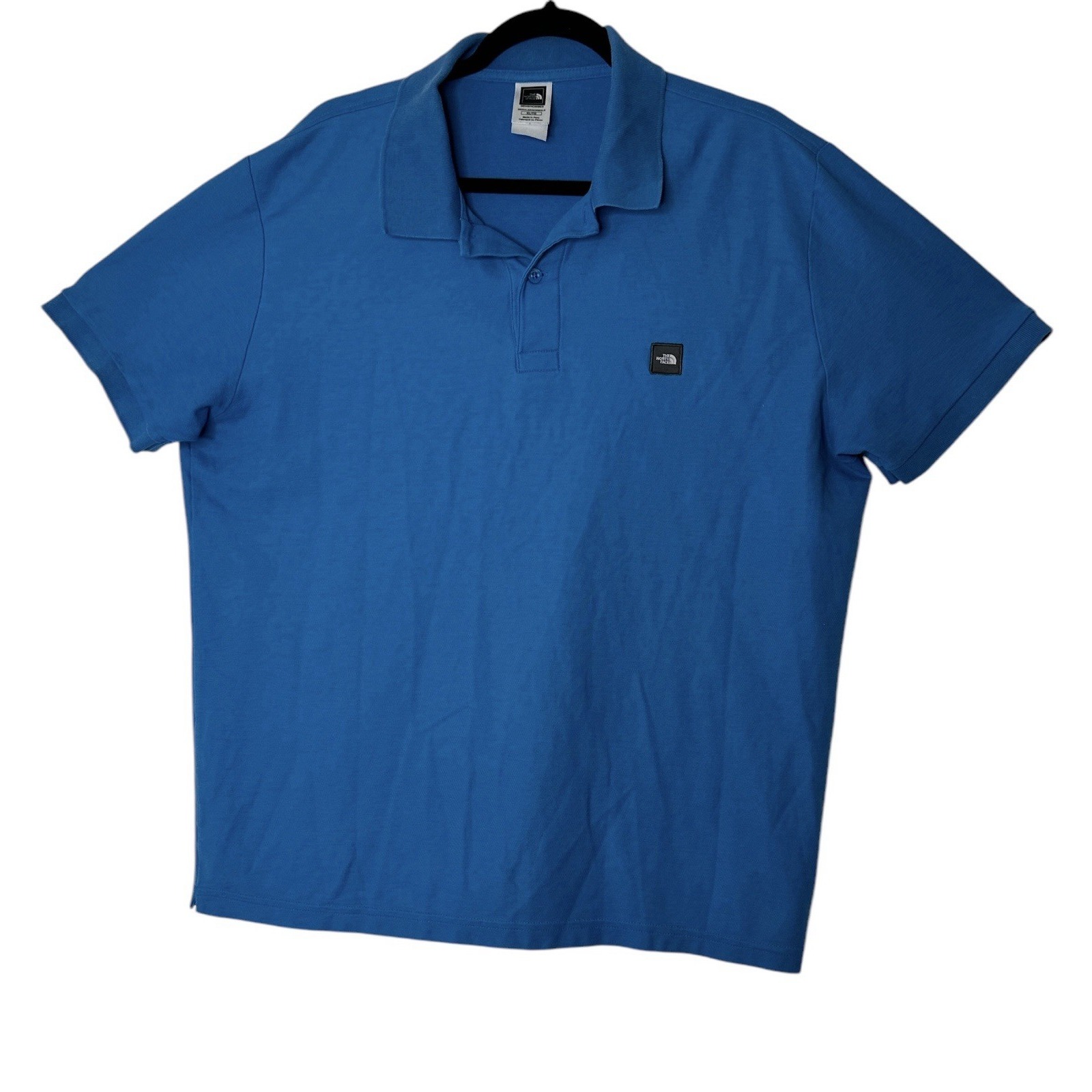 The North Face Polo Shirt Mens XL Blue Short Sleeve Outdoor Athleisure Golf