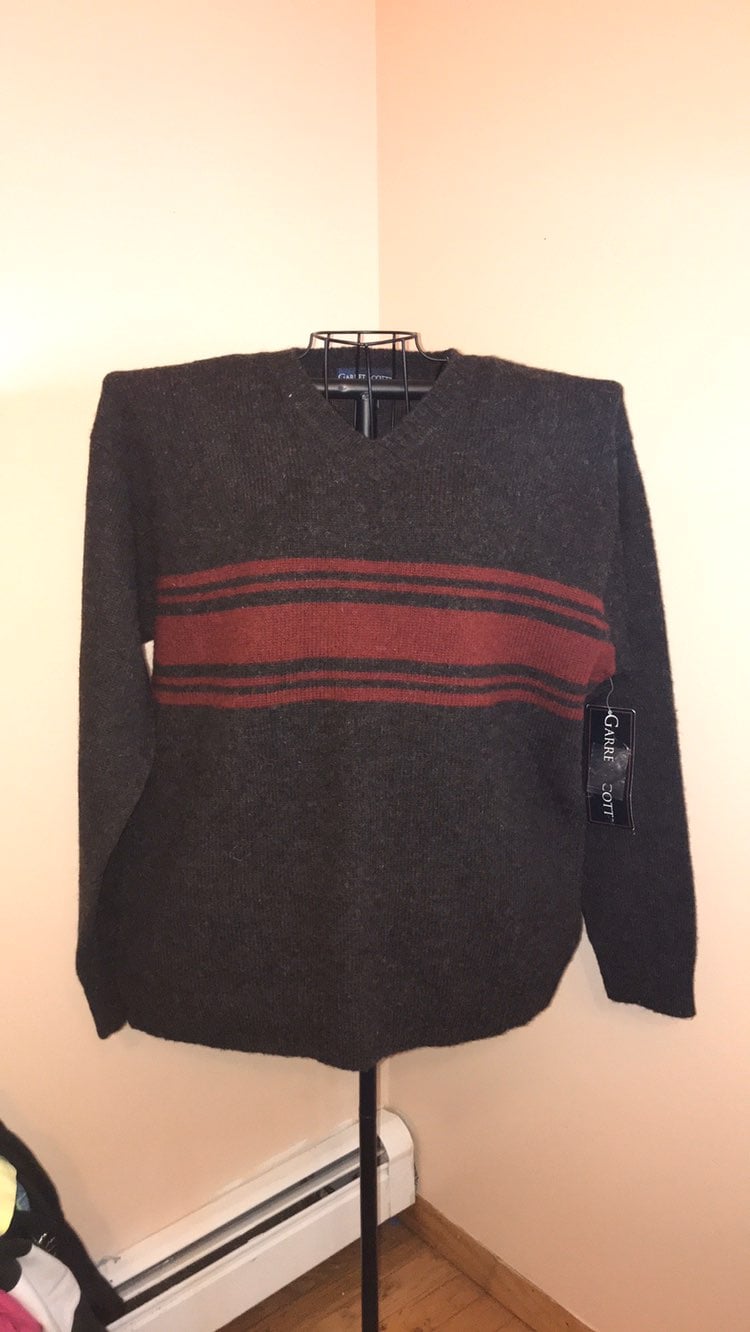 Garret Scott V Neck Wool Sweater Size La