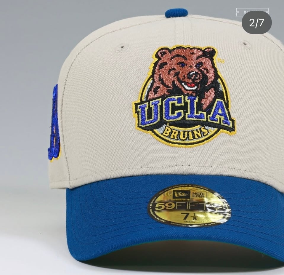 Myfitteds ucla bruins paw print rear logo size 7 5/8 new era fitted in store exc