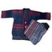 Tribal Thai Lanna Chinese Miao Akha Ethnic Outerwear Costume Jacket Top & Pants