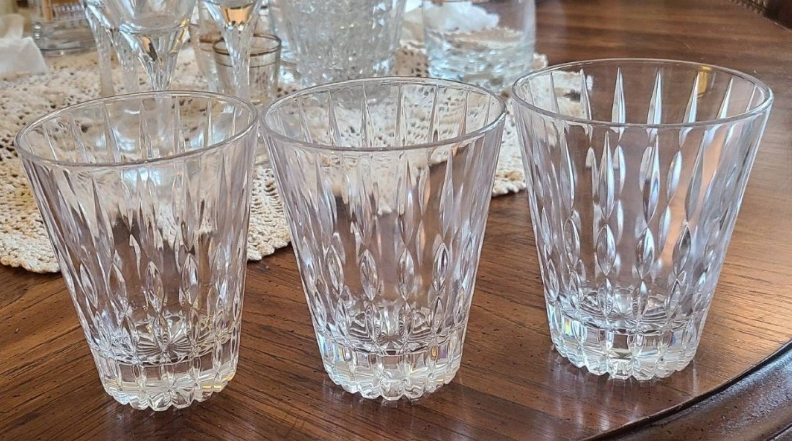 Mikasa Teardrop Crystal Glasses (Set of 3)