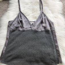 EMPORIO ARMANI Antinea Srl Vintage Silk Babydoll Cami Top Womens Size 12 90s Y2K