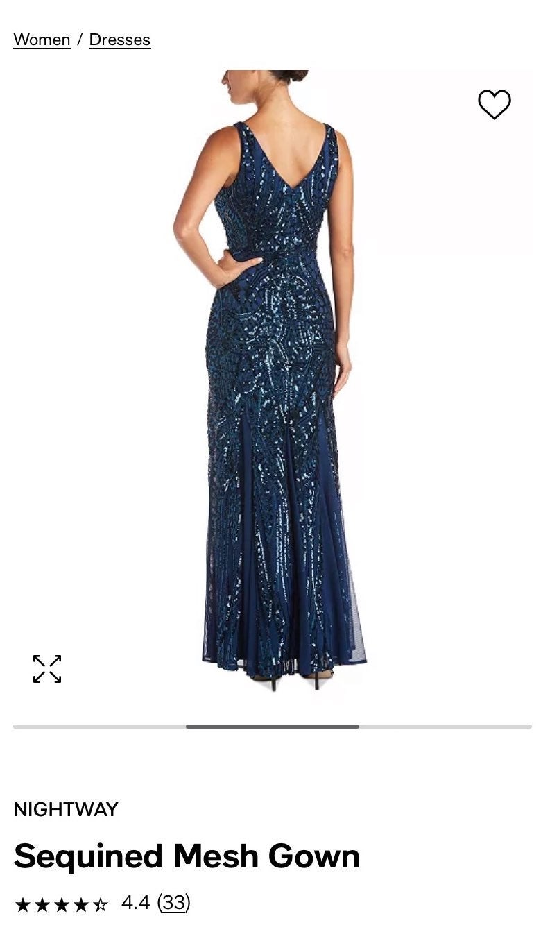 Nightway Navy Blue Dress