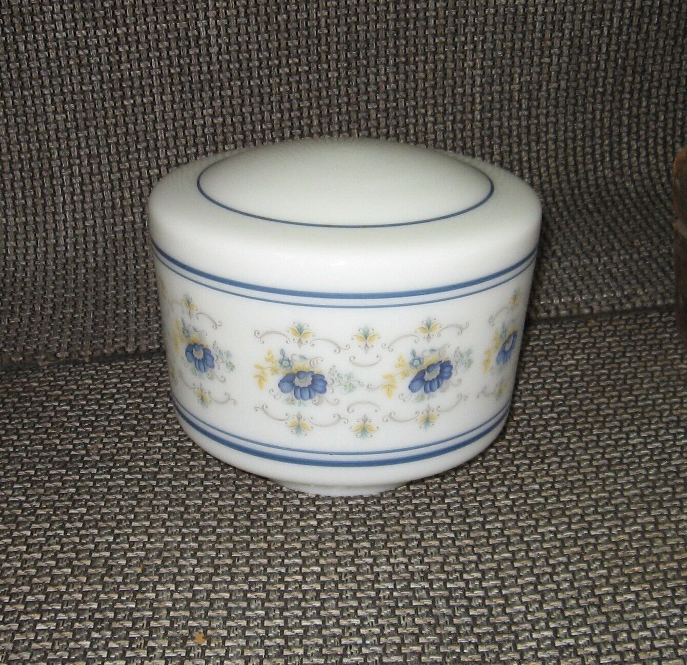Vtg Quoizel Abigail Adams Floral Ceiling Light Lamp Glass Shade 4 Fitter