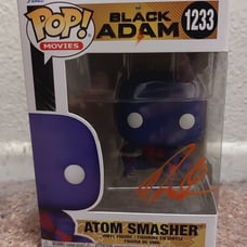 Noah Centineo Signed Funko Pop BECKETT Black Adam DC Comics Atom Smasher