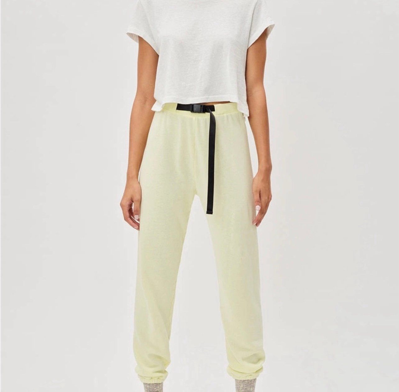 John Elliott Yellow Buckle Sweats