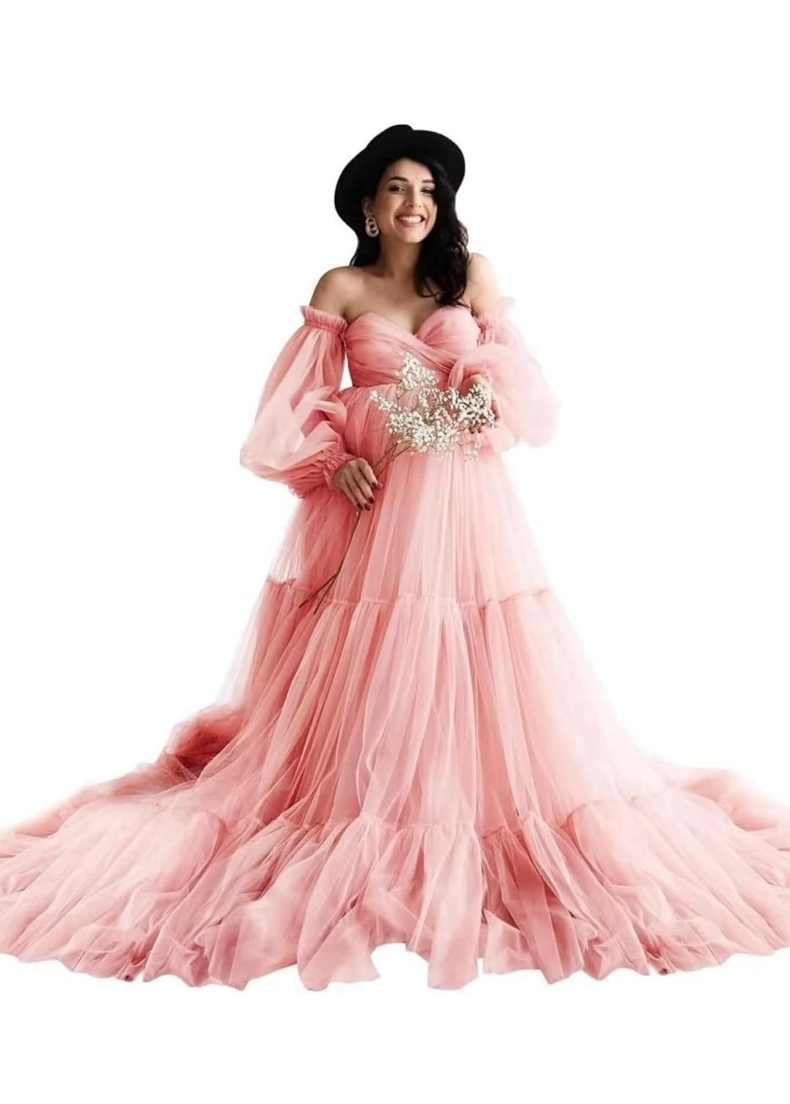 Tulle Maternity Dress for Photoshoot/Babyshower