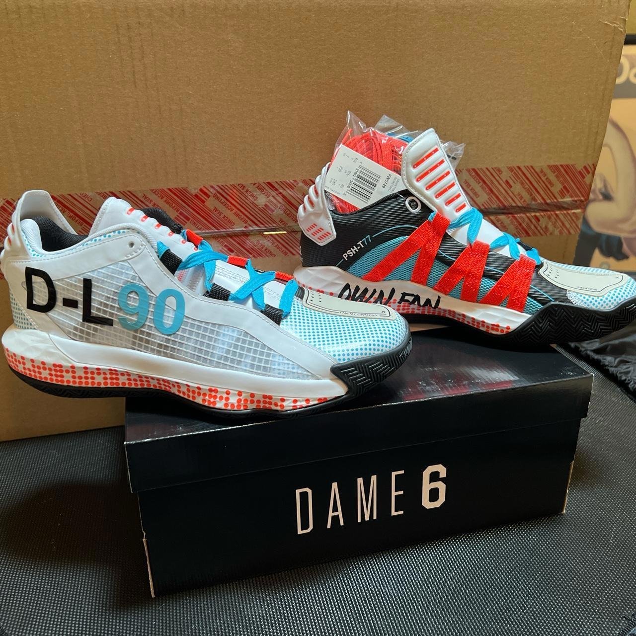 Adidas Damian Lillard Pusha T Collaboration BNWT and Box