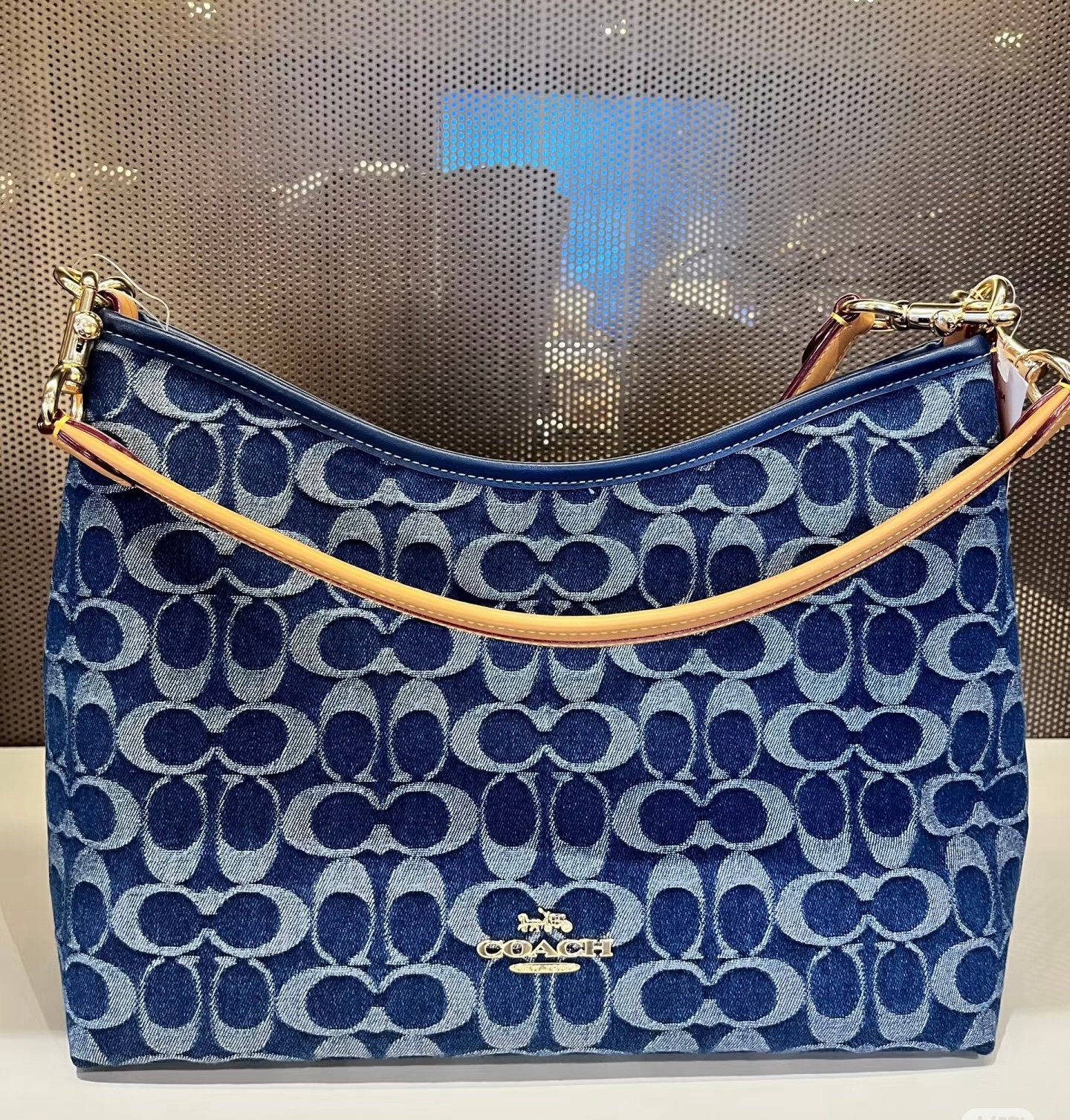 NWT Coach Laurel Shoulder Bag In Signature Denim CY702