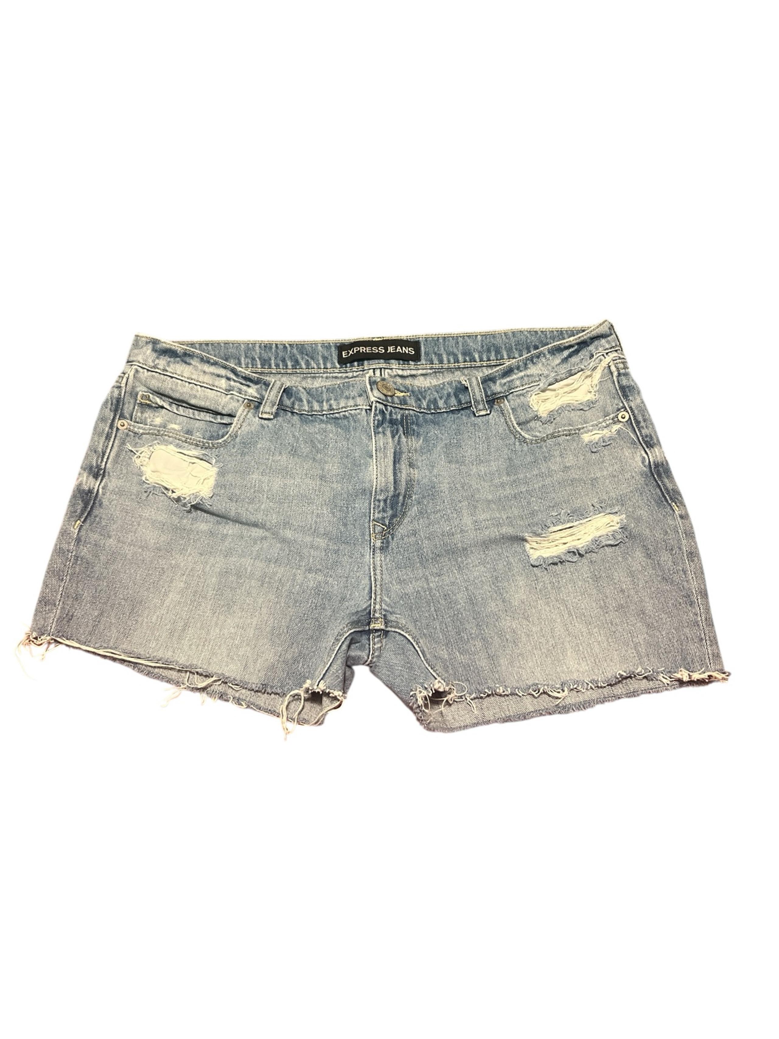 Women’s Express Raw Hem 5 Pocket Jean Shorts Size 12 Regular