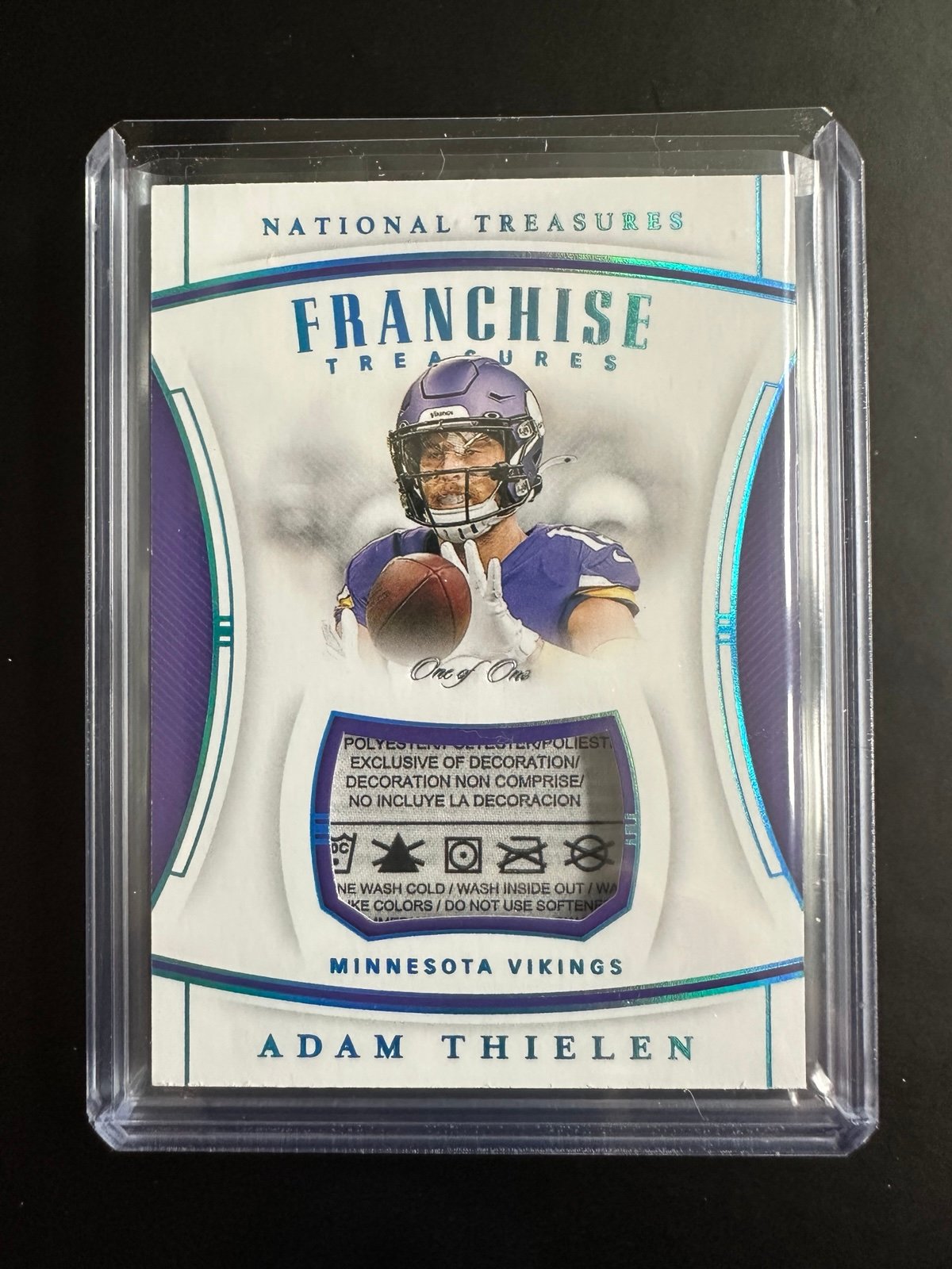 2019 National Tresures Laundry Tag Patch 1 of 1 - Adam Thielen