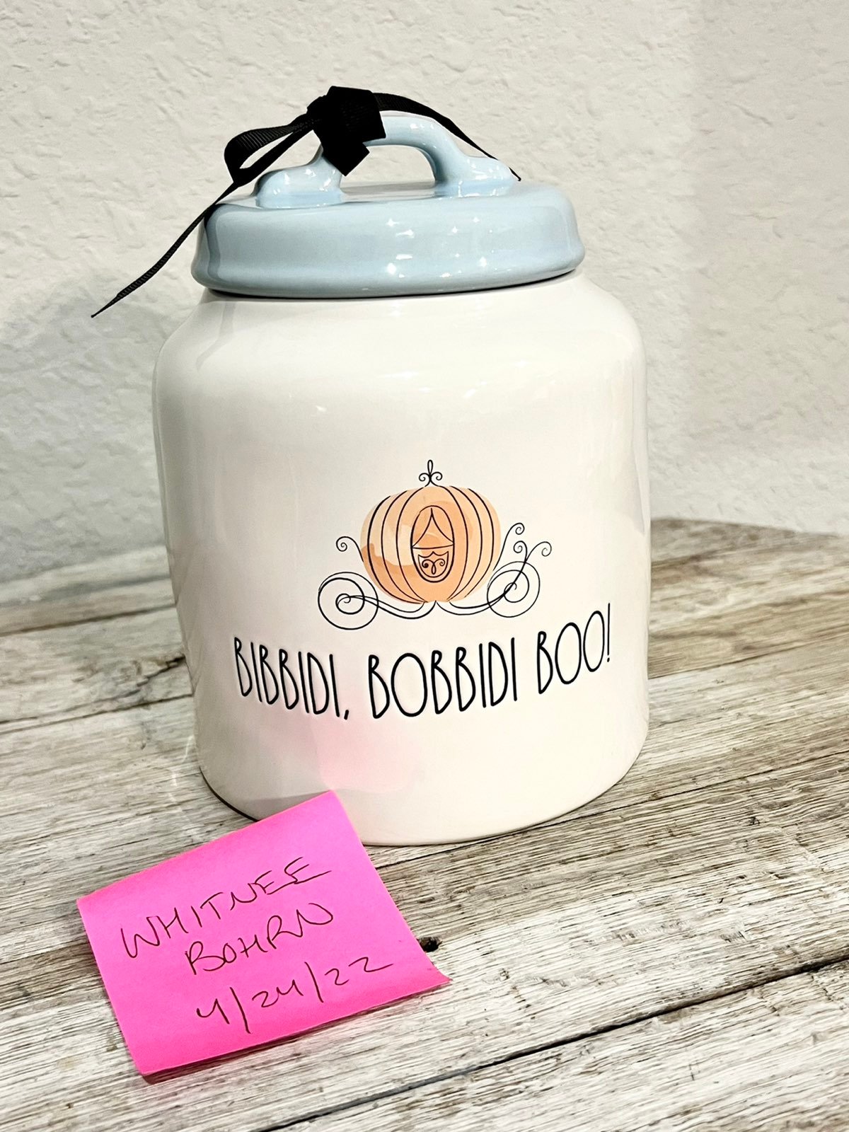 Rae Dunn Bibbidi Bobbidi Boo Canister
