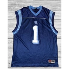 Vintage Nike Mens Size XL University of North Carolina Basketball Jersey Blue #1