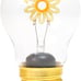 Flower Cordless Battery Powered Light Bulb, Rechargeable Light Bulb