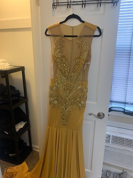 Gold Evening gown size 8