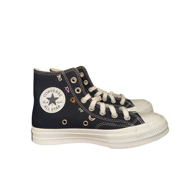 Converse Chuck High Mystic Symbols Sneakers Shoes Women’s 6.5 Black White Egret