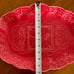 Bordallo Pinheiro Red Portugal Rooster & Chicken Scalloped Edge Platter