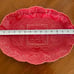 Bordallo Pinheiro Red Portugal Rooster & Chicken Scalloped Edge Platter