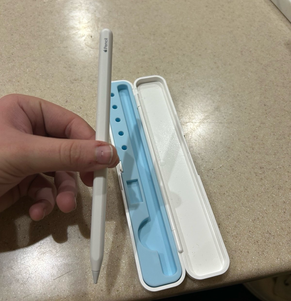 apple pencil two with carrying case