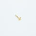 Solid 14kt gold nose piercing with gold butterfly 20gauge New