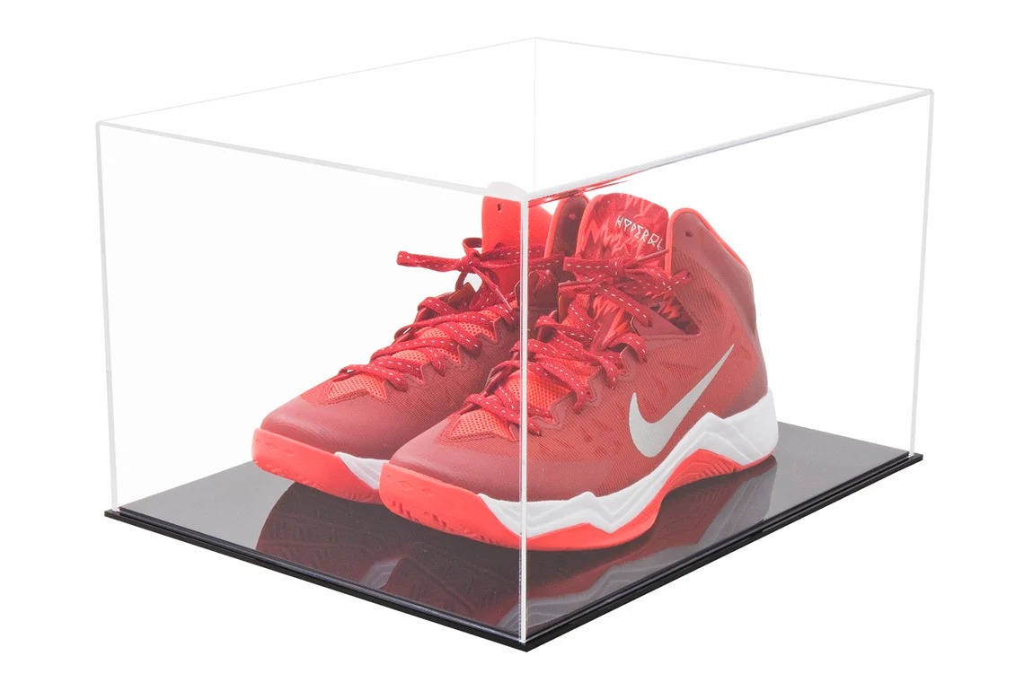 Luxury Acrylic Basketball Shoes Display Case with Black Acrylic Base (A025)