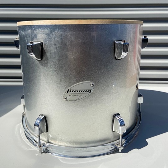 Ludwig Accent CS 13 x11 Rack Tom Drum Silver Finish Remo Head