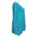 Eileen Fisher Womens Sweater Wool Pullover V Neck Asymmetrical Teal Green Large
