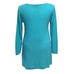 Eileen Fisher Womens Sweater Wool Pullover V Neck Asymmetrical Teal Green Large