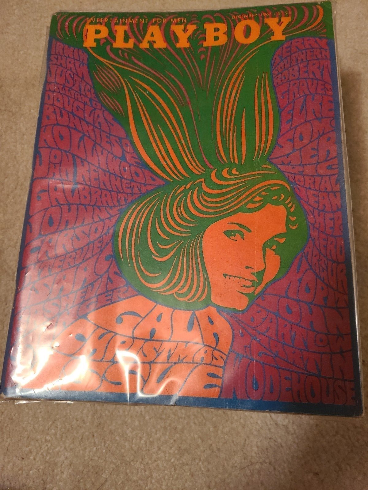Vintage 1967 Playboy magazines unisex Jan. thru Dec.VGUC