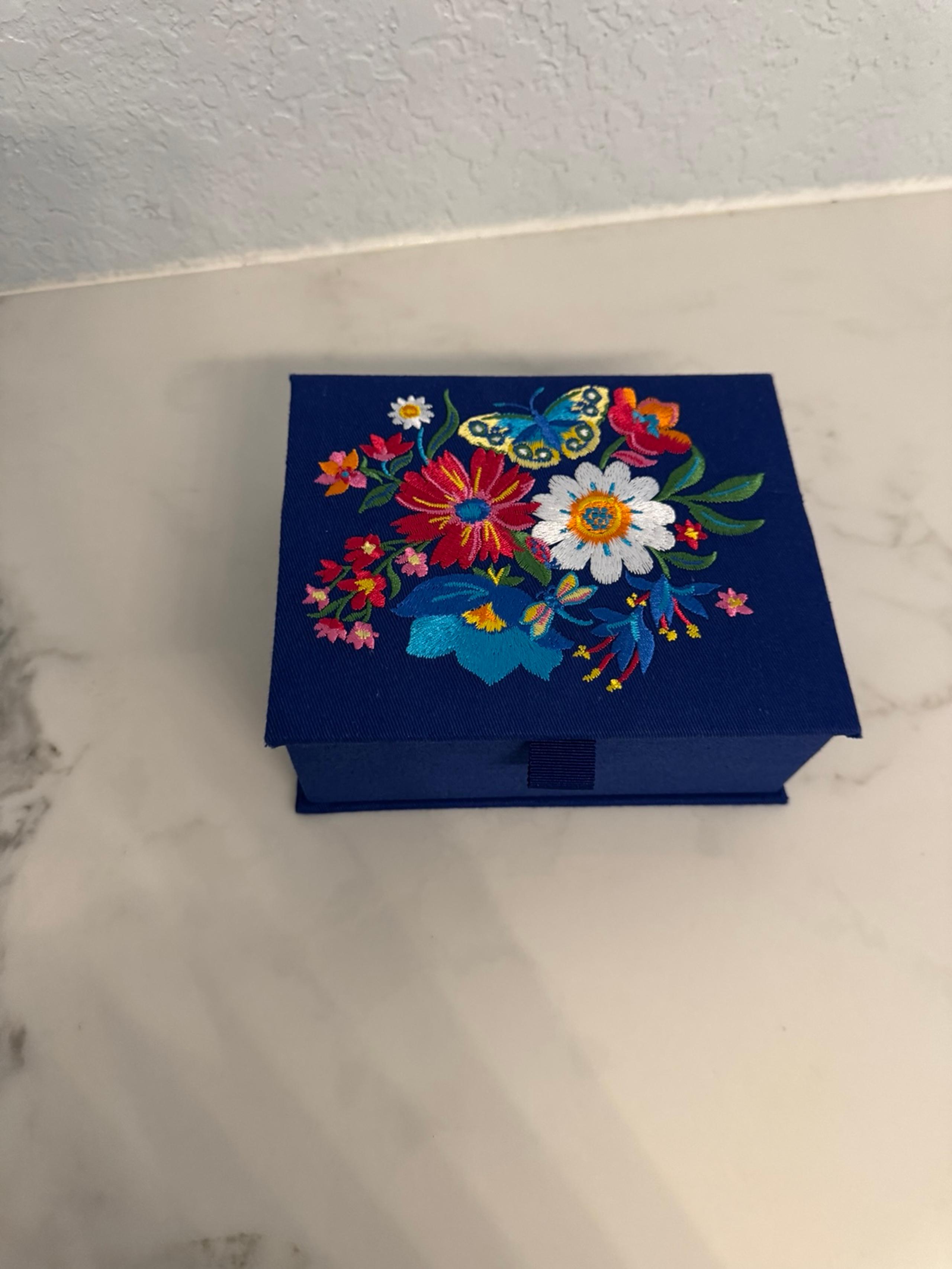 Brighton fabric jewelry box