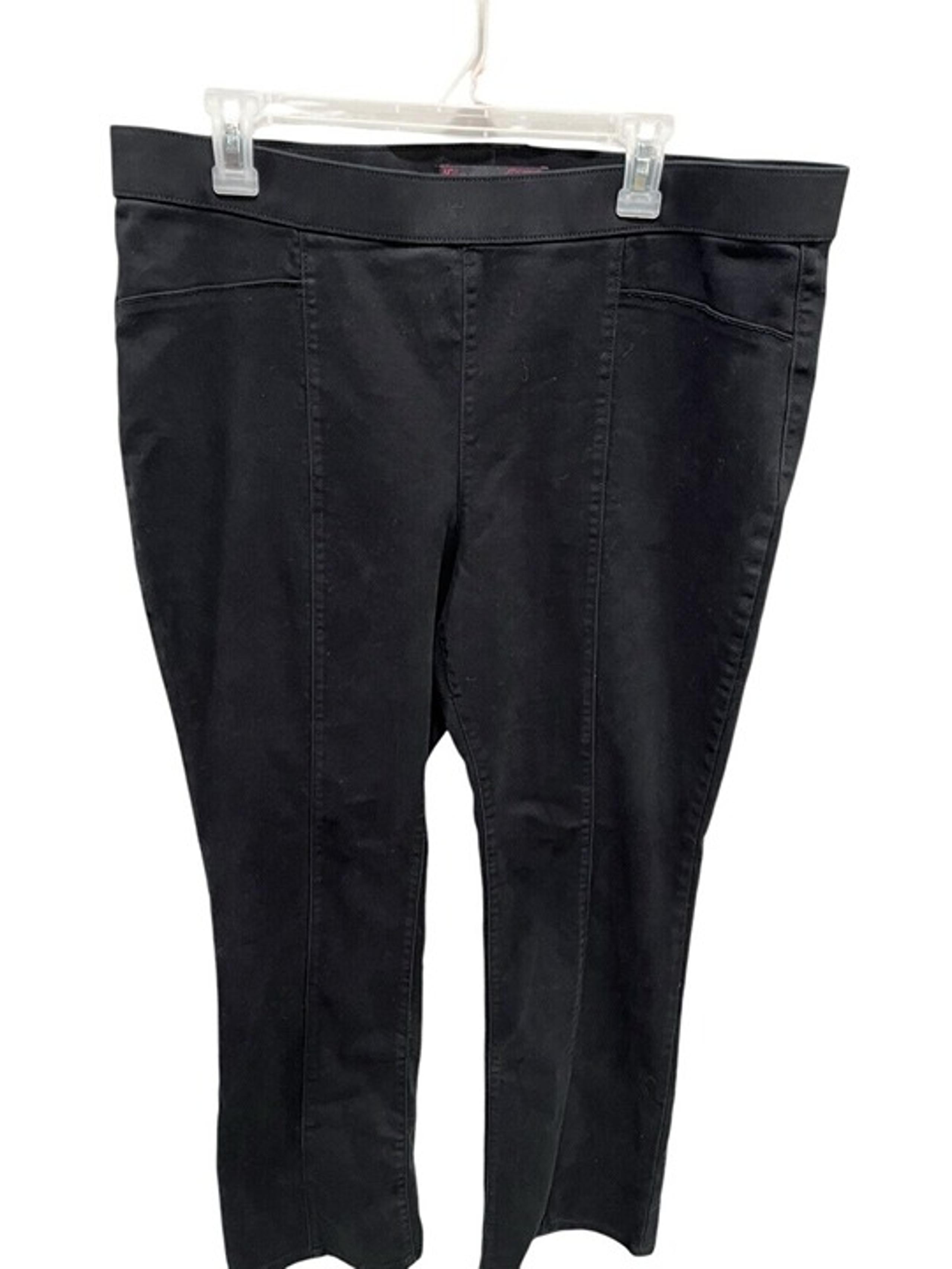 No Boundaries Women's Plus XXXL (21) Mid Rise Black Dress Pants Stretchy